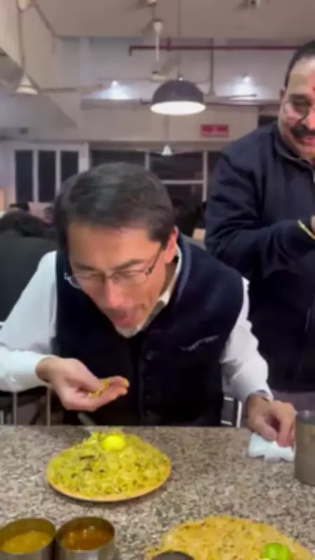 Japanese Ambassador Ono Keiichi Enjoys Biryani with Hands, Embracing Indian Culture