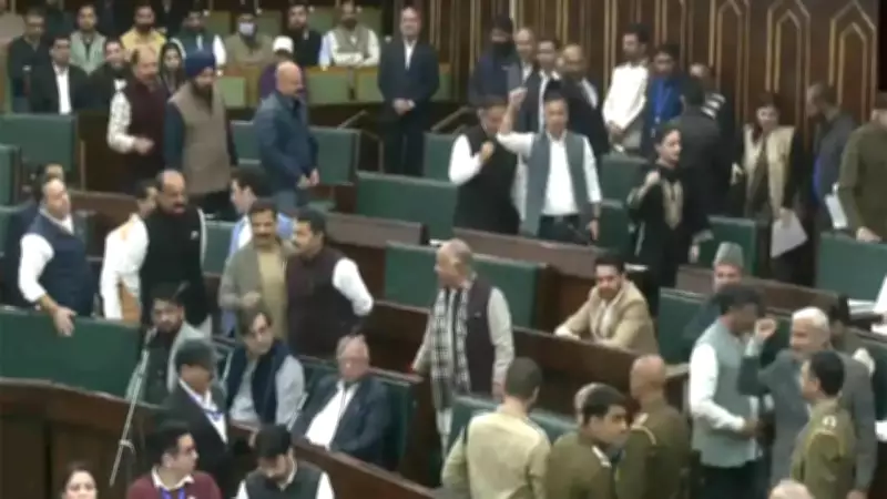 J&K Assembly Disrupted Over CM's 'Shoe-Beaten' Remark About BJP MLAs and Amit Shah