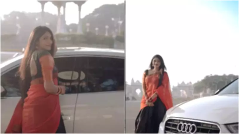 Kannada Actress Amoolya Gowda Celebrates Birthday with Luxury Audi Gift