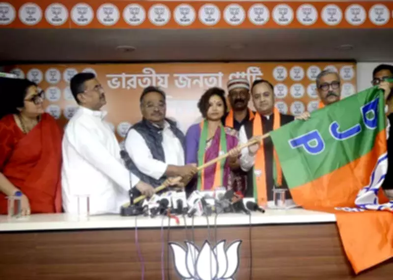 Kasturi Goswami, Daughter of Late Left Minister, Joins BJP in Kolkata