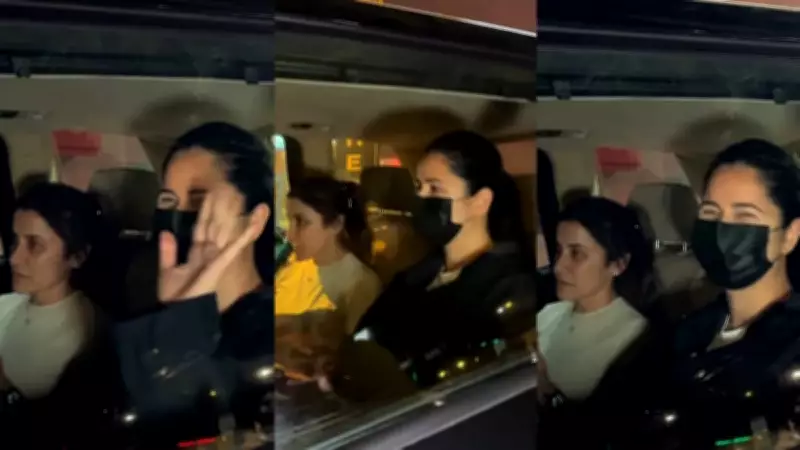 Katrina Kaif Makes First Public Appearance Post Son Vihaan's Birth, Waves at Paparazzi