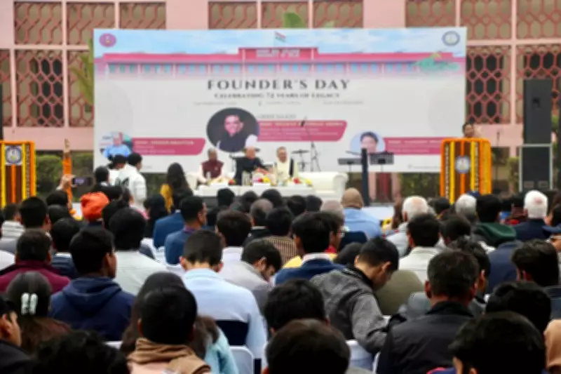 Kirori Mal College Celebrates 72nd Founder's Day with Flag Hoisting and Awards