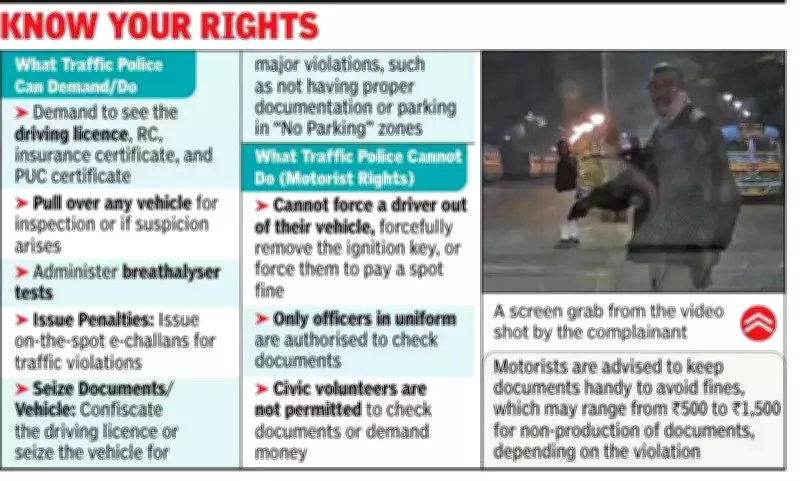 Kolkata Police Probe Extortion Allegation After Motorist Records Officer Taking Money