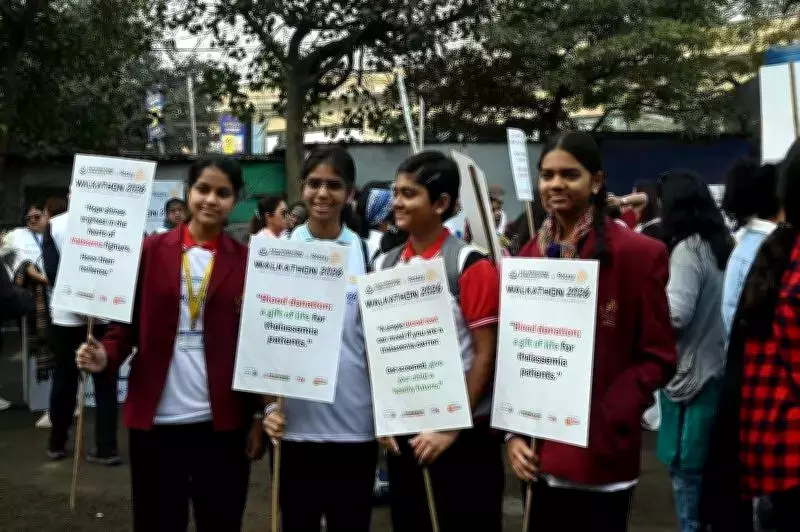 Kolkata Walkathon 2026 Raises Awareness on Thalassaemia and Cervical Cancer