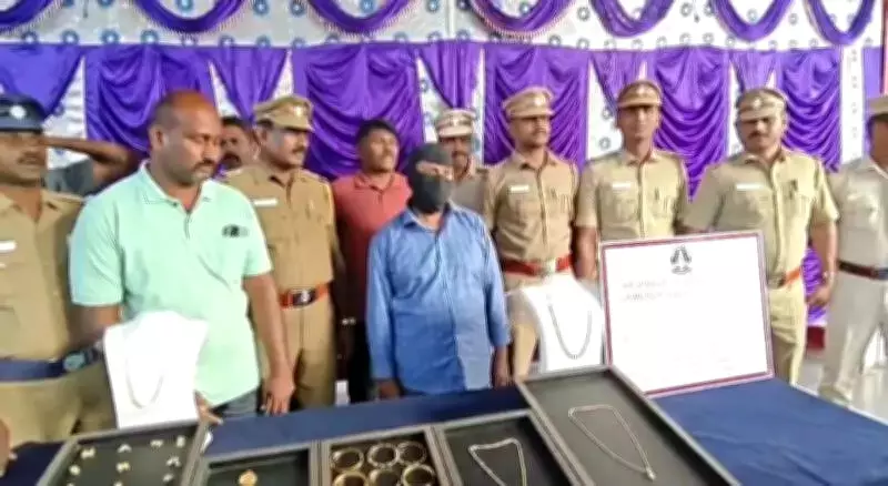 Krishnagiri House Burglary: 45-Year-Old Man Arrested, 50 Sovereigns Gold Recovered