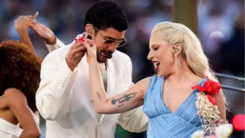 Lady Gaga's Surprise Super Bowl Halftime Cameo Honors Bad Bunny's Cultural Vision