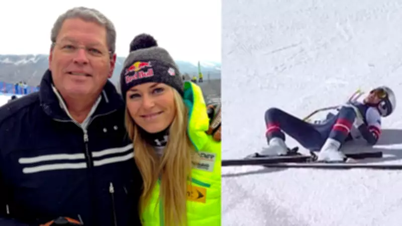 Lindsey Vonn's Olympic Downhill Crash Ends in Broken Leg, Father Demands Retirement