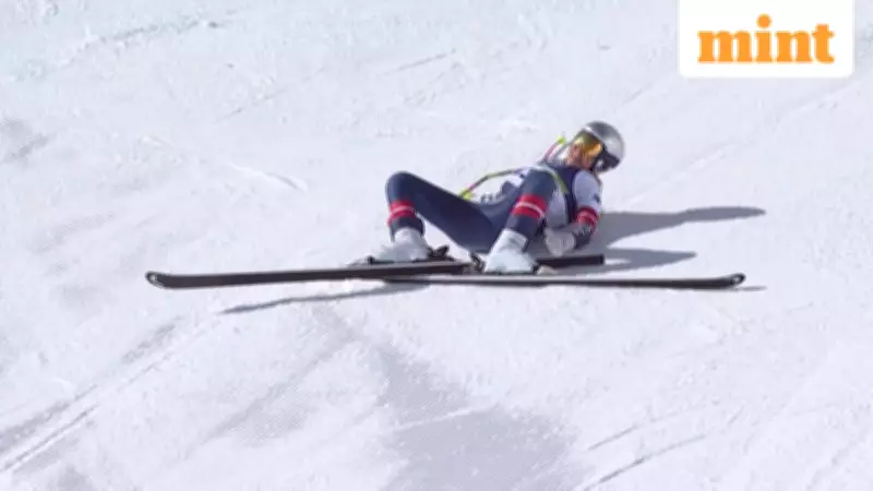 Lindsey Vonn's Olympic Dream Ends in Crash, Airlifted After Downhill Fall