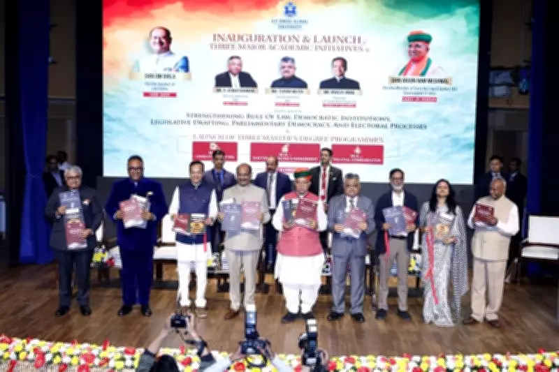 Lok Sabha Speaker & Law Minister Launch JGU's New Master's Degrees in Political Studies