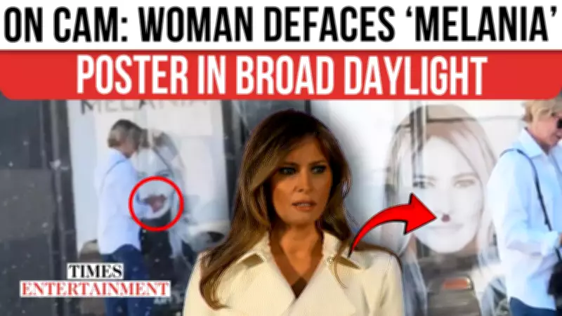 Los Angeles Bus Stop Vandalism: Woman Defaces Melania Poster Amid Transit Ad Crisis