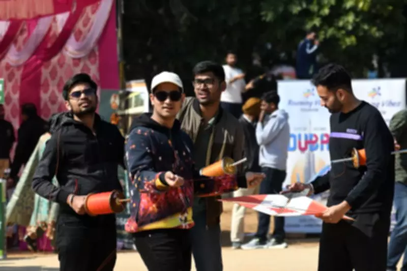 Ludhiana Residents Fly Kites with Message to Boycott Chinese Manjha