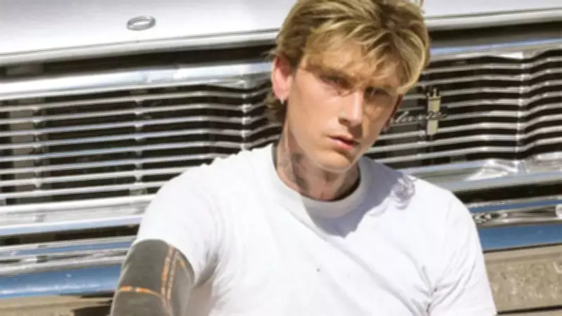 Machine Gun Kelly Debuts New Ear Tattoos at Clive Davis' Pre-Grammy Party in LA