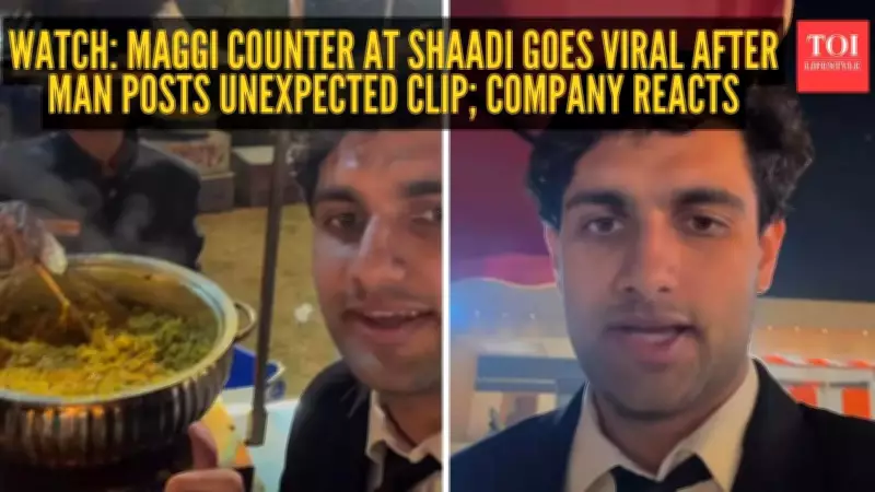 Maggi Noodles Steal the Spotlight at Lavish Indian Wedding, Goes Viral