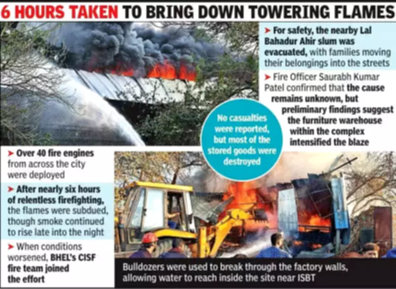 Major Fire Engulfs Bhopal Factory, 40+ Fire Engines Deployed