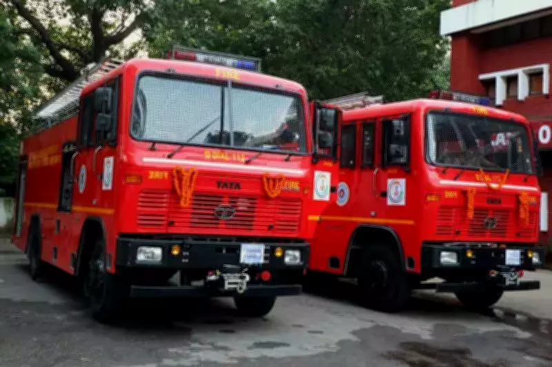 Major Fire Engulfs Four Warehouses in Pune's Pimple Gurav, No Injuries Reported