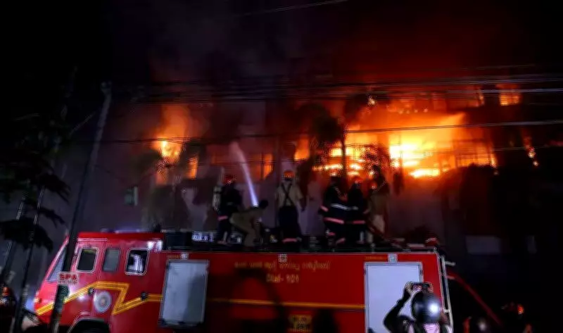 Major Fire Engulfs Kozhikode Textile Showroom, Extensive Damage Reported