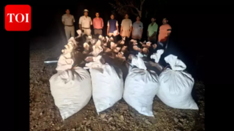 Malkangiri Police Seize 1,250 Kg of Ganja in Major Drug Bust Operation