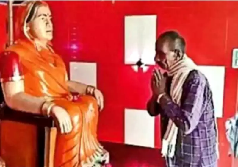 Man Builds Rs 65 Lakh Temple for Late Wife in Bihar, Calls Her His Goddess