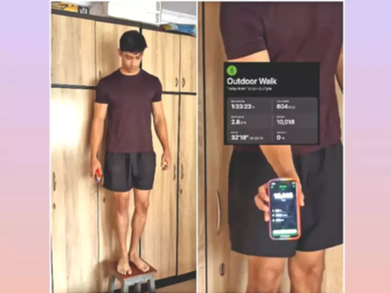 Man Hits 10,000 Steps on Tiny Stool: Viral Video Shows Creative Fitness Hack