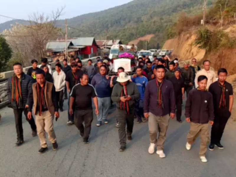 Manipur Mourns BJP MLA Vungzagin Valte: Emotional Procession Draws Thousands
