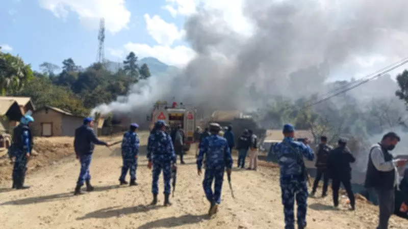 Manipur's Ukhrul District Erupts: Drunken Brawl Sparks 3-Day Arson, Internet Ban