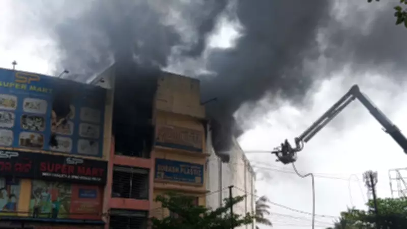 Massive 12-Hour Fire Ravages Bhubaneswar Market, Cracks Building Structure