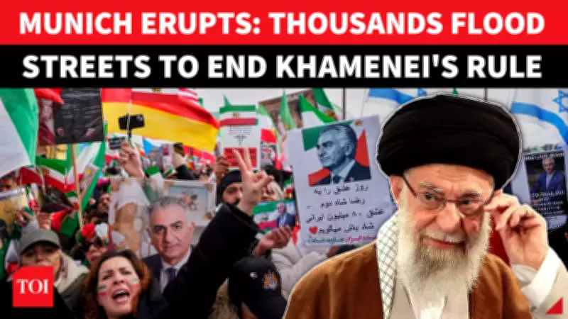 Massive Anti-Iran Protest in Munich Draws 200,000, Demanding Regime Change