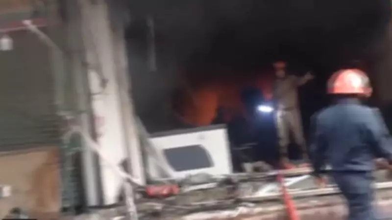 Massive Fire Engulfs Four-Storey Clothing Factory in Delhi's Seelampur Area