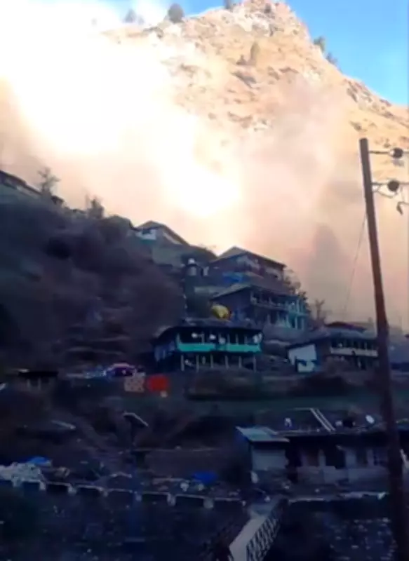 Massive Landslide Strikes Kullu in Himachal Pradesh, Causing Widespread Panic