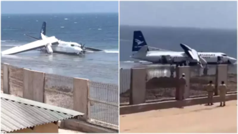 Miraculous Escape: All 55 Safe as Somali Plane Crashes After Technical Fault