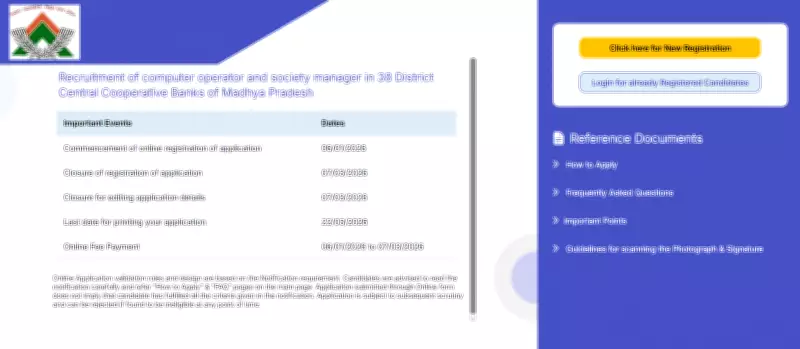 MP Apex Bank Extends Recruitment 2026 Deadline to March 7, 2,076 Vacancies Open