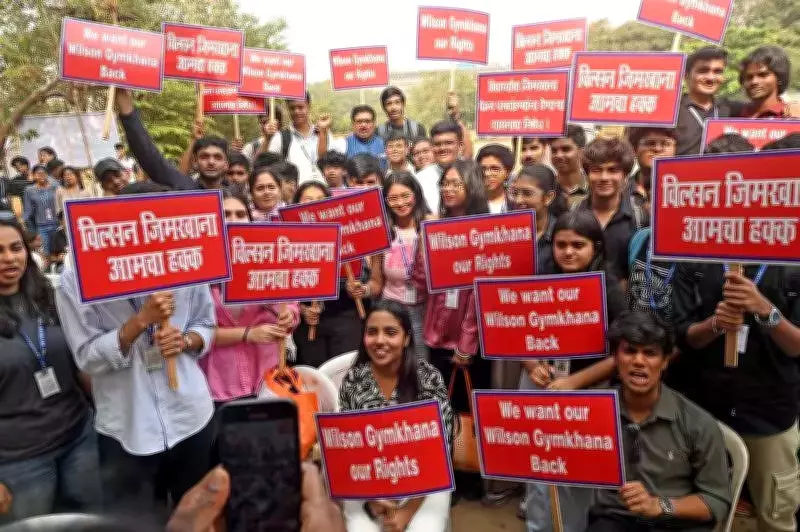 Mumbai Students Protest Wilson College Gymkhana Handover to Jain Group