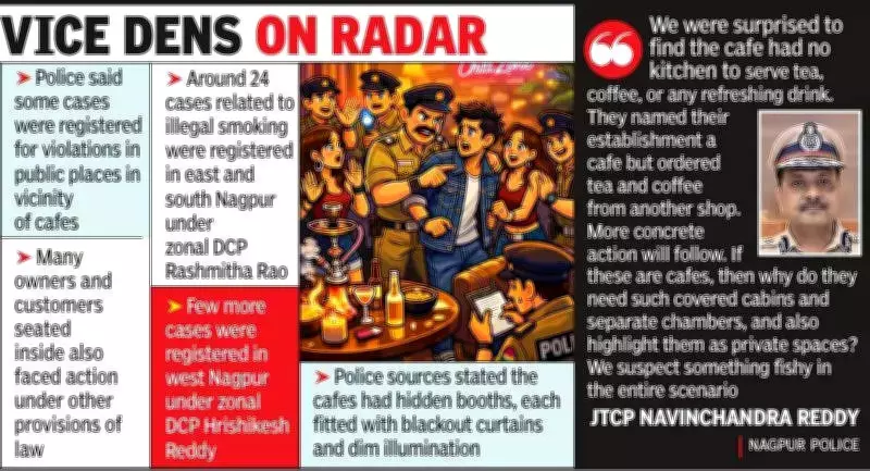Nagpur Police Crack Down on Underground Cafes, Register 30 Cases for Public Smoking
