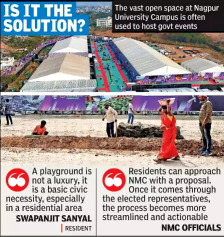 Nagpur Residents Demand Playground in Hindustan Colony Amid Safety Concerns