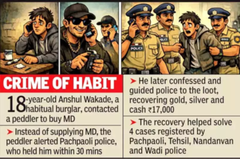 Nagpur Teen Burglar Nabbed After Contacting Undercover Cop Posing as Drug Dealer