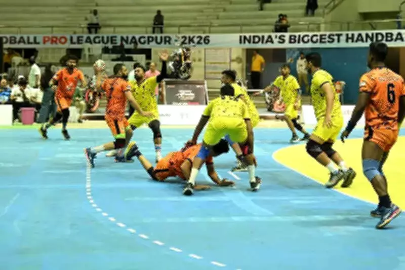 Nagpur Tigers Clinch Thrilling Handball Pro League Victory with Buzzer-Beater