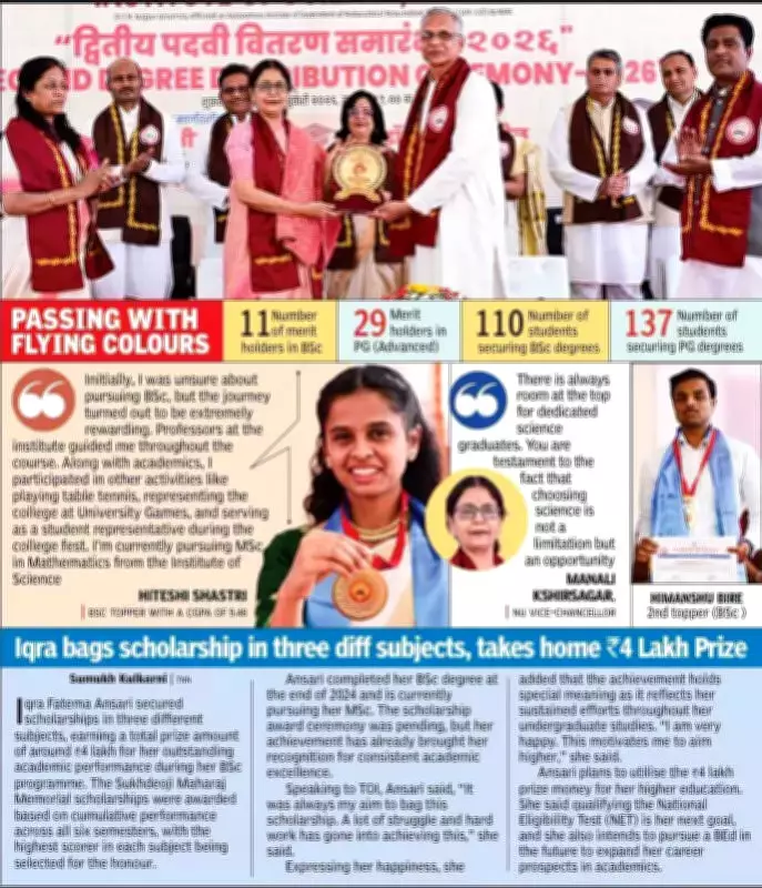 Nagpur University VC Debunks Myth: Core Science Graduates in High Demand