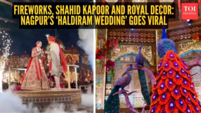 Nagpur's Haldiram Wedding: Royal Decor, Shahid Kapoor's Sangeet, and Fireworks Go Viral