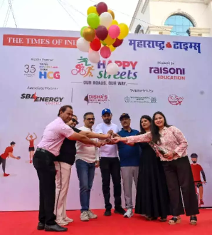 Nagpur's Happy Streets Event Transforms Roads into Vibrant Community Playground