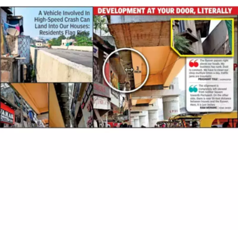 Nagpur's Rs 998-Crore Flyover Sparks Safety Fears as It Brushes Past Homes