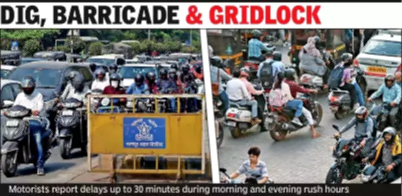 Nagpur's Sakkardara Flyover Junction Becomes Traffic Nightmare Amid Road Construction