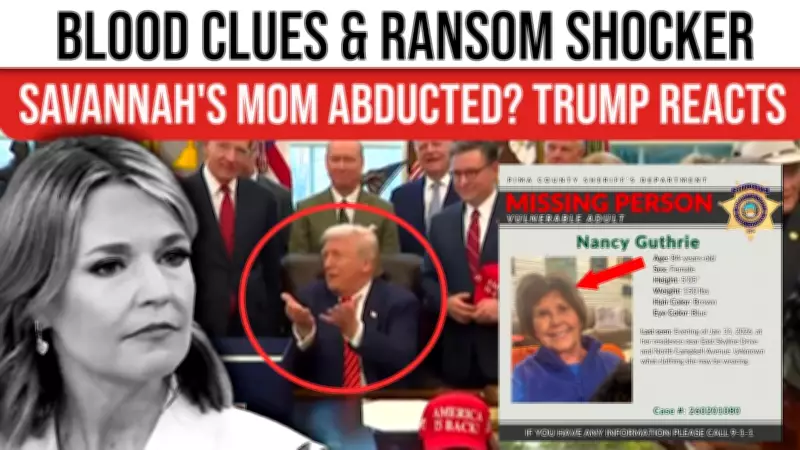 Nancy Guthrie Missing Case: Blood Evidence, Bitcoin Ransom & Trump's Reaction
