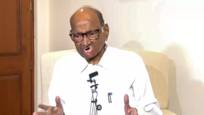NCP Chief Sharad Pawar Hospitalized in Pune for Mild Dehydration