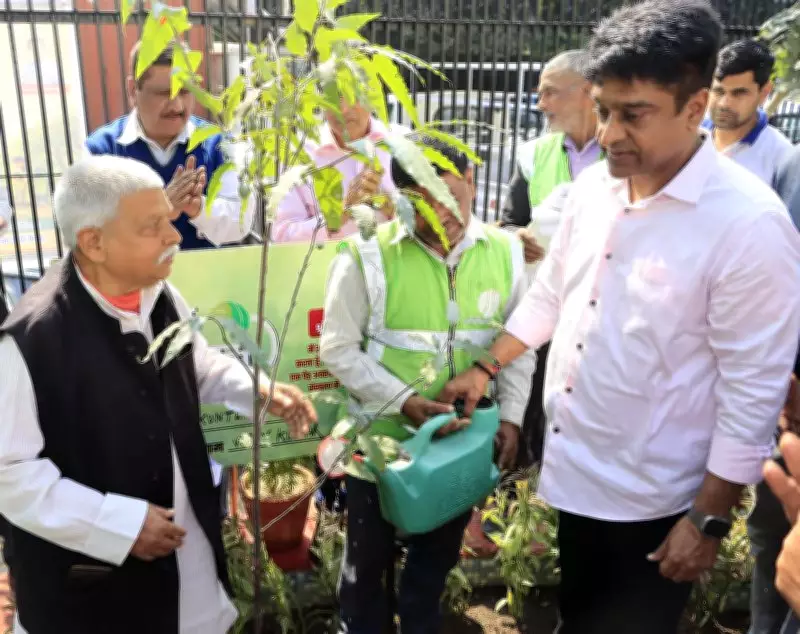 NDMC Vice Chairman Leads Major Tree Plantation Drive in Delhi