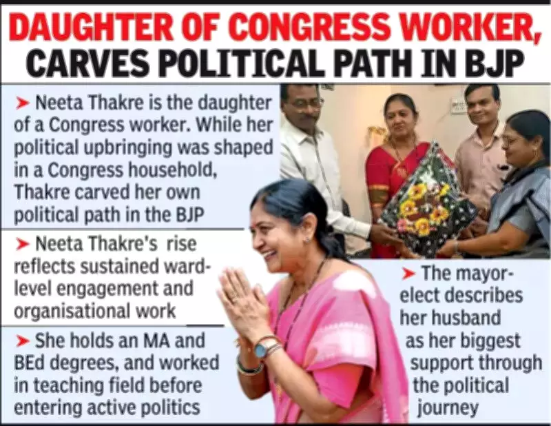 Neeta Thakre Set to Become Nagpur's 55th Mayor at Age 55