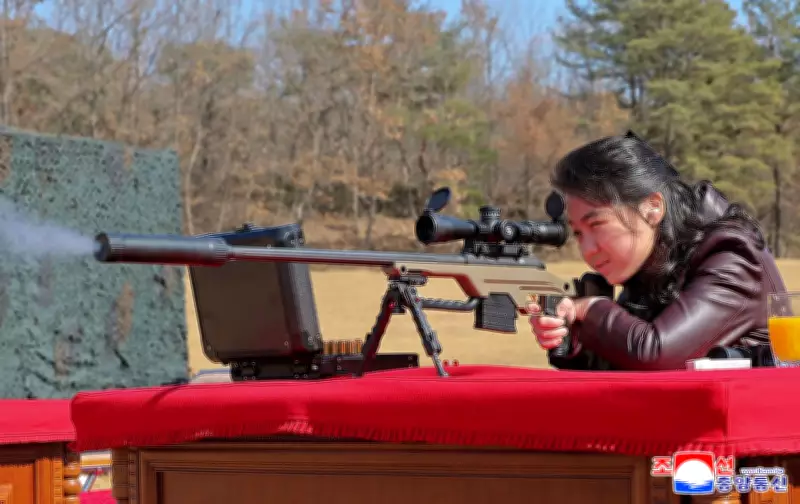 North Korea's Kim Jong Un's Daughter Ju Ae Fires Rifle in State Media Photo
