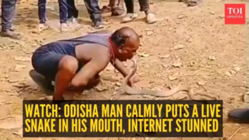 Odisha Snake Handler's Jaw-Dropping Viral Video: Snake in Mouth Stuns Internet
