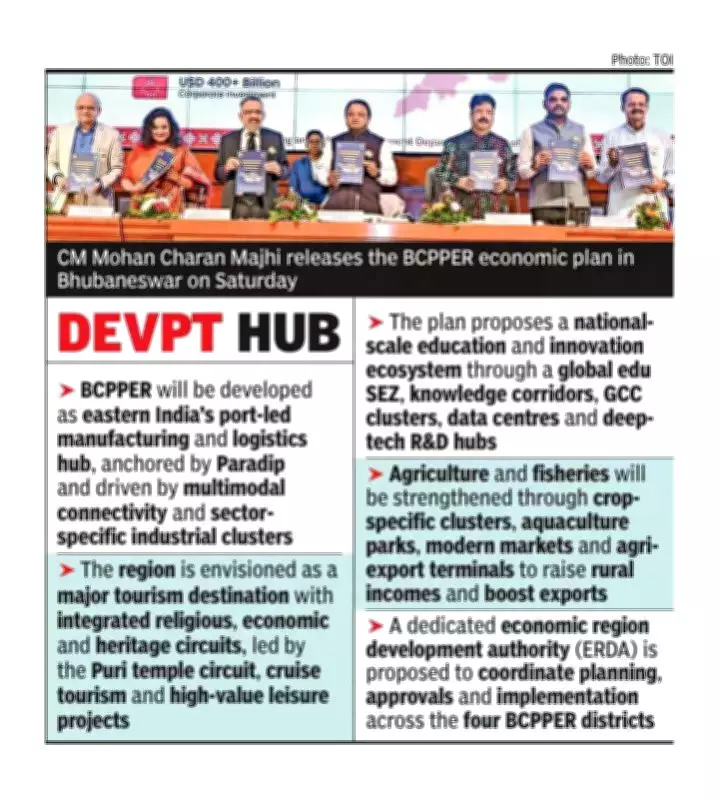 Odisha Unveils Ambitious $500B Economic Region Plan for Bhubaneswar-Cuttack-Puri-Paradip