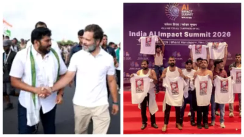 Old Photo of Rahul Gandhi with Shirtless Protester Narsimha Surfaces Amid Controversy