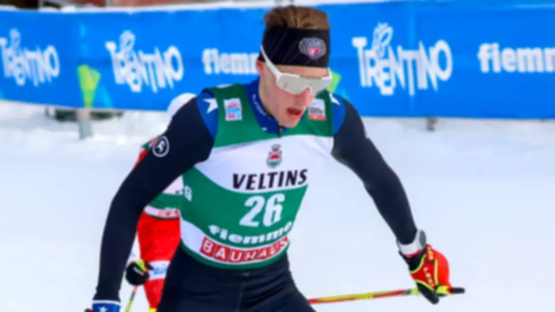 Olympic Skier Ben Loomis Narrowly Avoids Injury After Leaf Blower Strike